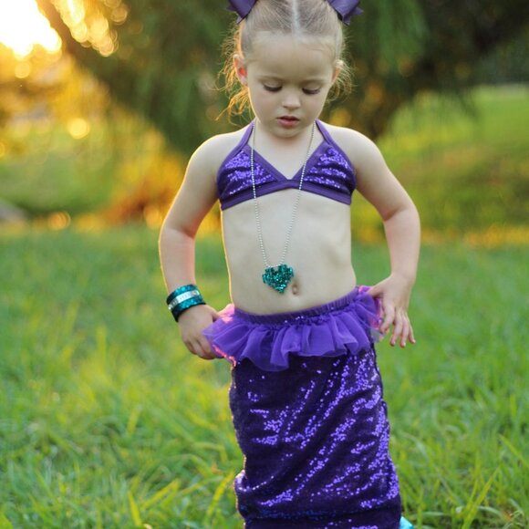 Mermaid Costume For Toddler Girls - Picture 9 of 9